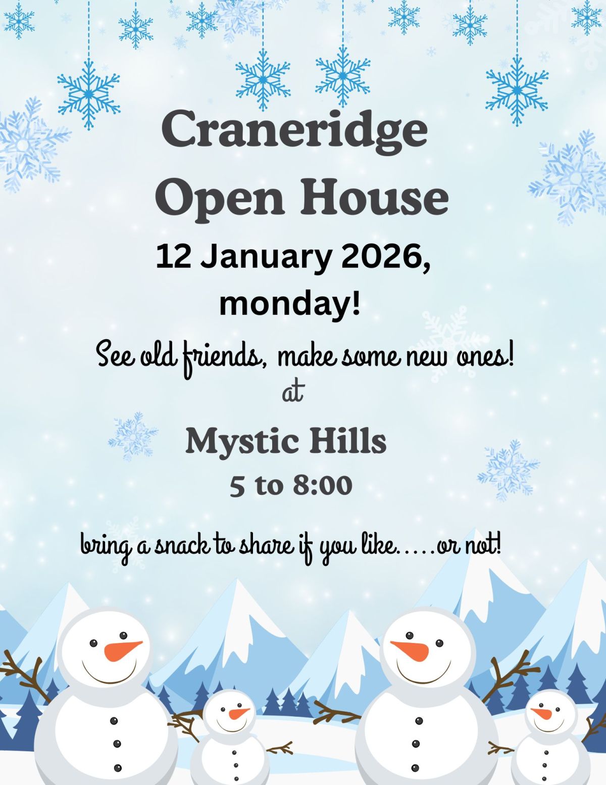 Craneridge Open House at Mystic&nbsp;Hills
